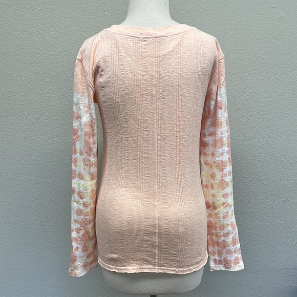 Free People Big Sur Ribbed Tie Dye Long Sleeve Top - Picture 8 of 13
